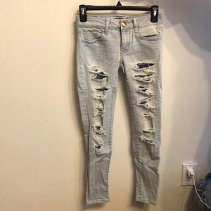 Light blue amercian eagle jeans